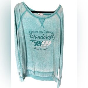 BOULDER CANYON APPAREL - Teal Cloudcroft, NM Sweatshirt